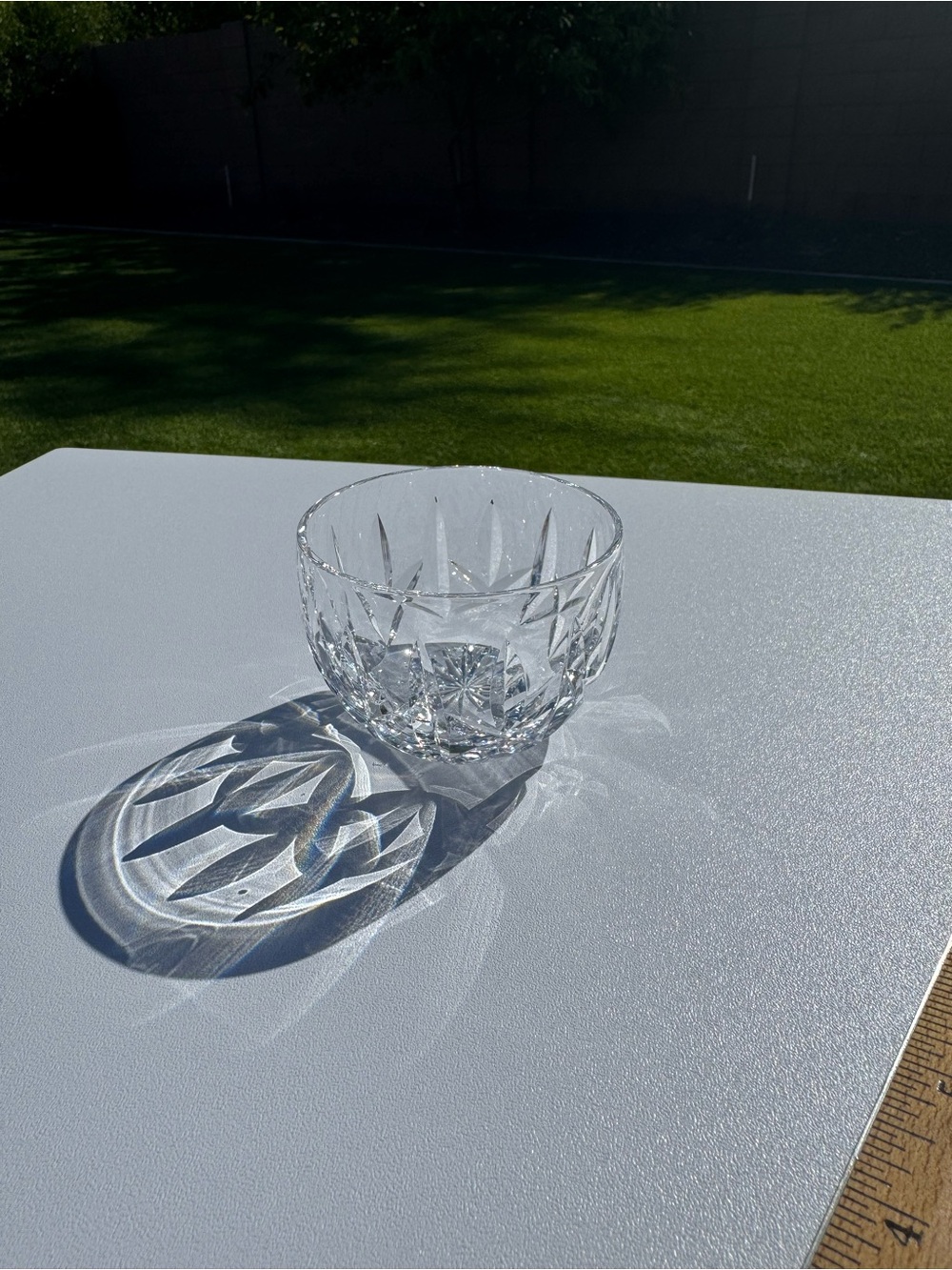 Waterford Crystal Kildare Finger Bowl / Open Sugar Bowl 1989 Etched EUC
